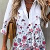 Women's Floral Print Casual Shirt