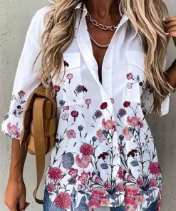 Women's Floral Print Casual Shirt