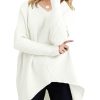 Womens Oversized Long Batwing Sleeve V Neck Sweater